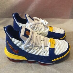 Nike Lebron 16 XVI SB Superbron Basketball Shoes White Blue CD2451-100 Men's 5.5